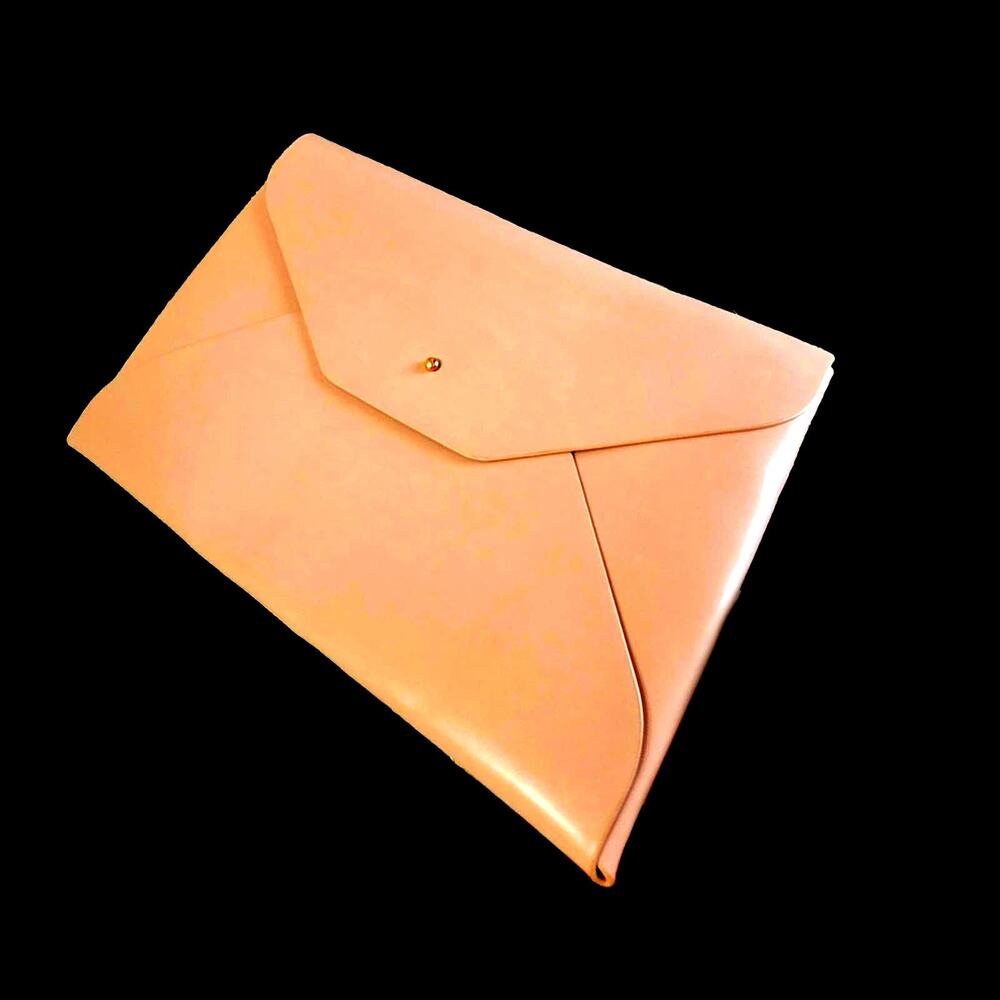 Barbiecore Vegan Suede Salmon Color Samara Laptop Sleeve